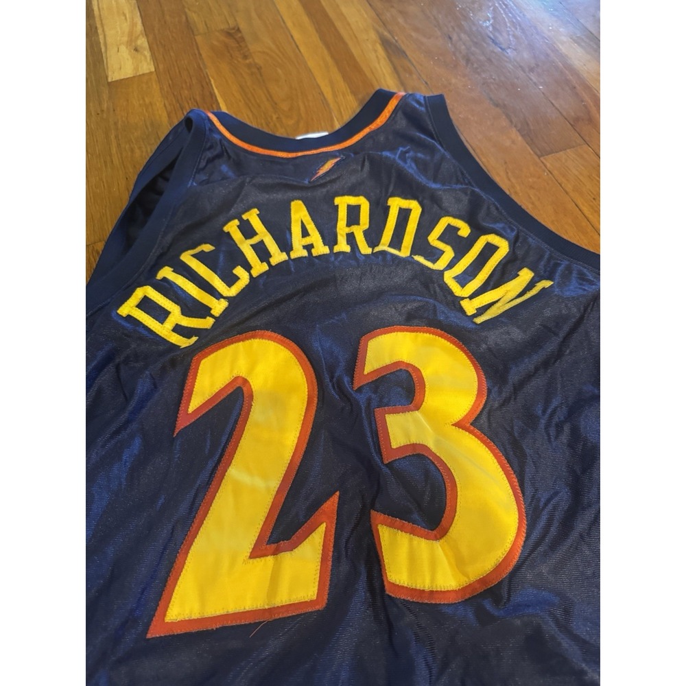 Vintage Reebok Golden State Warriors Jersey Men's 56 Jason‎ Richardson Sewn Logo - Picture 10 of 11